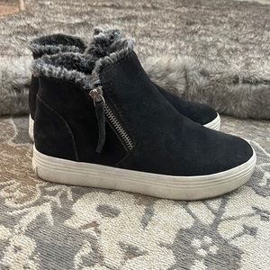 Dolce Vita fur lined ankle tennies